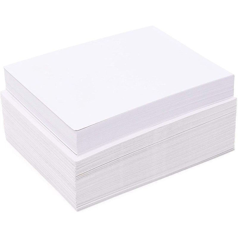 Paper Junkie 100 Pack Blank Invitation Cards with Envelopes, Cardstock Paper for Weddings, Birthday Party, Baby Shower, DIY (13 x 18 cm) - Image 1